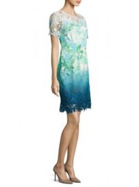 Elie Tahari - Laced Organdy Mini Dress at Saks Fifth Avenue